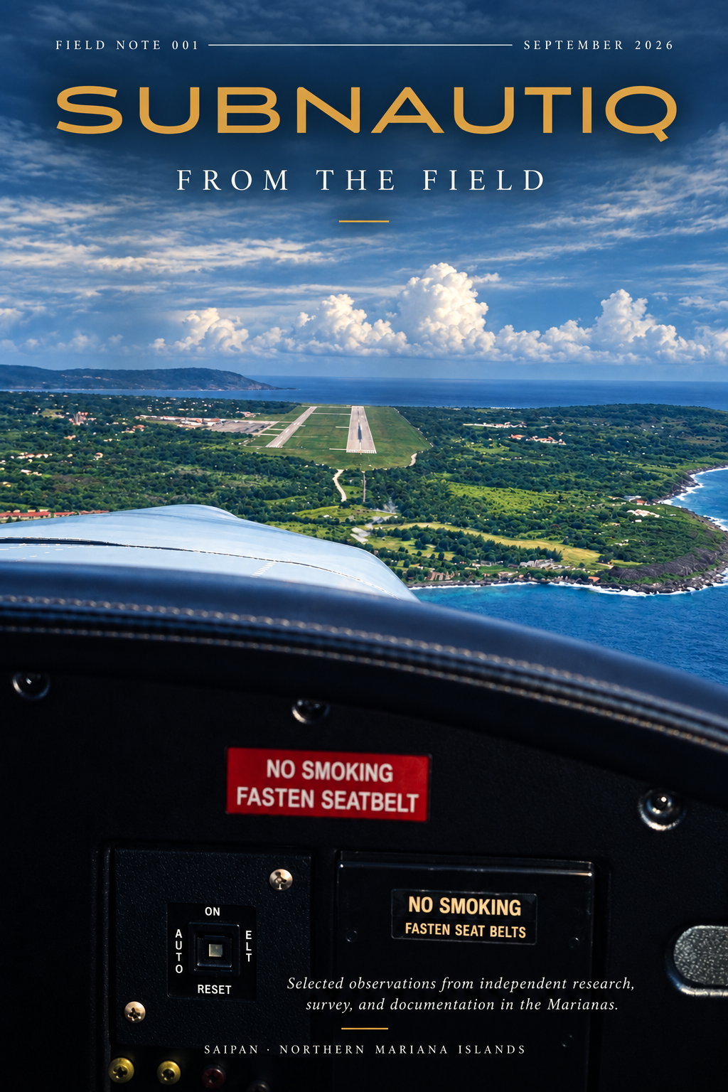 Field Notes presentation cover featuring an airplane.