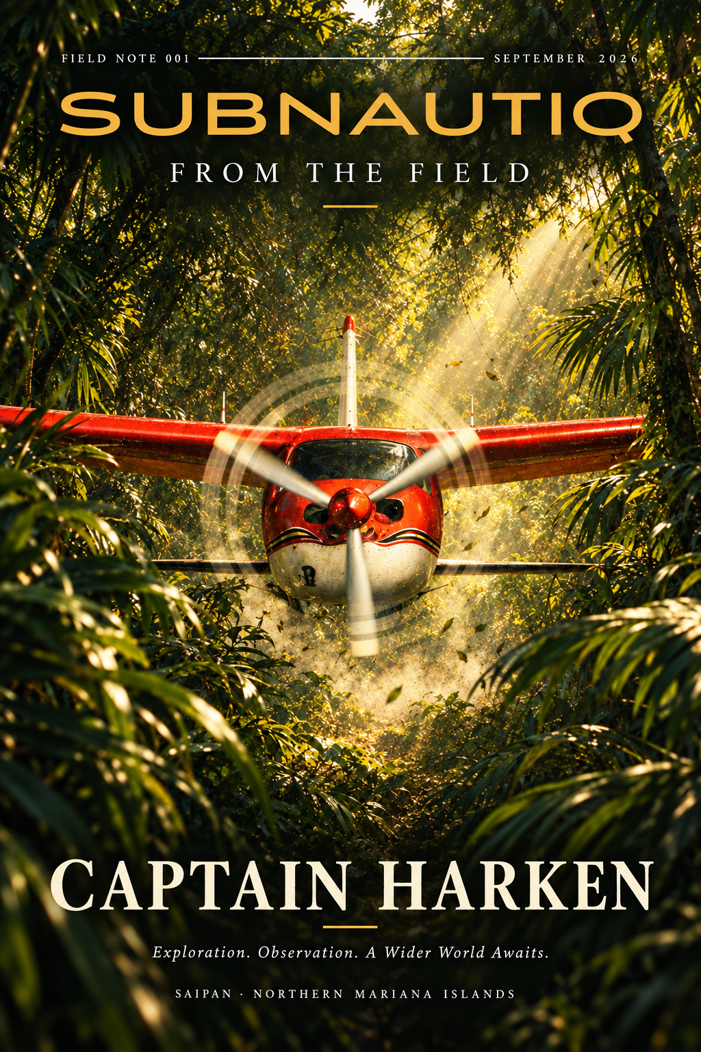 Field Notes presentation cover featuring Captain Harken.