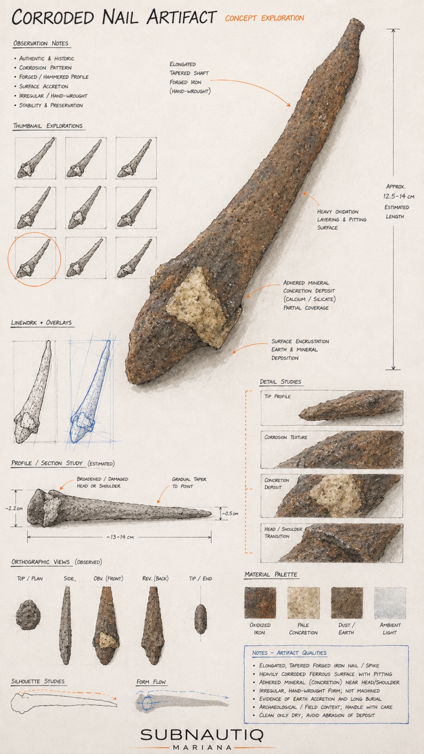 Illustrative nail study with estimated annotations